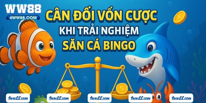 Cân đối vốn cược khi trải nghiệm săn cá Bingo