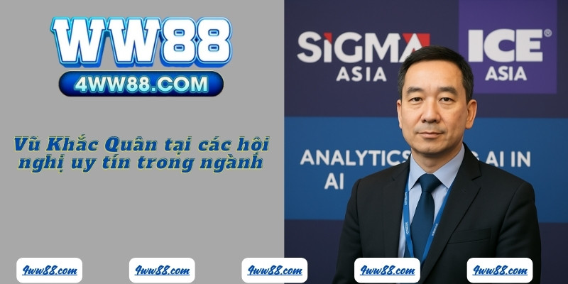 Vũ Khắc Quân tại các hội nghị uy tín trong ngành